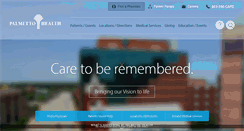 Desktop Screenshot of palmettohealth.org